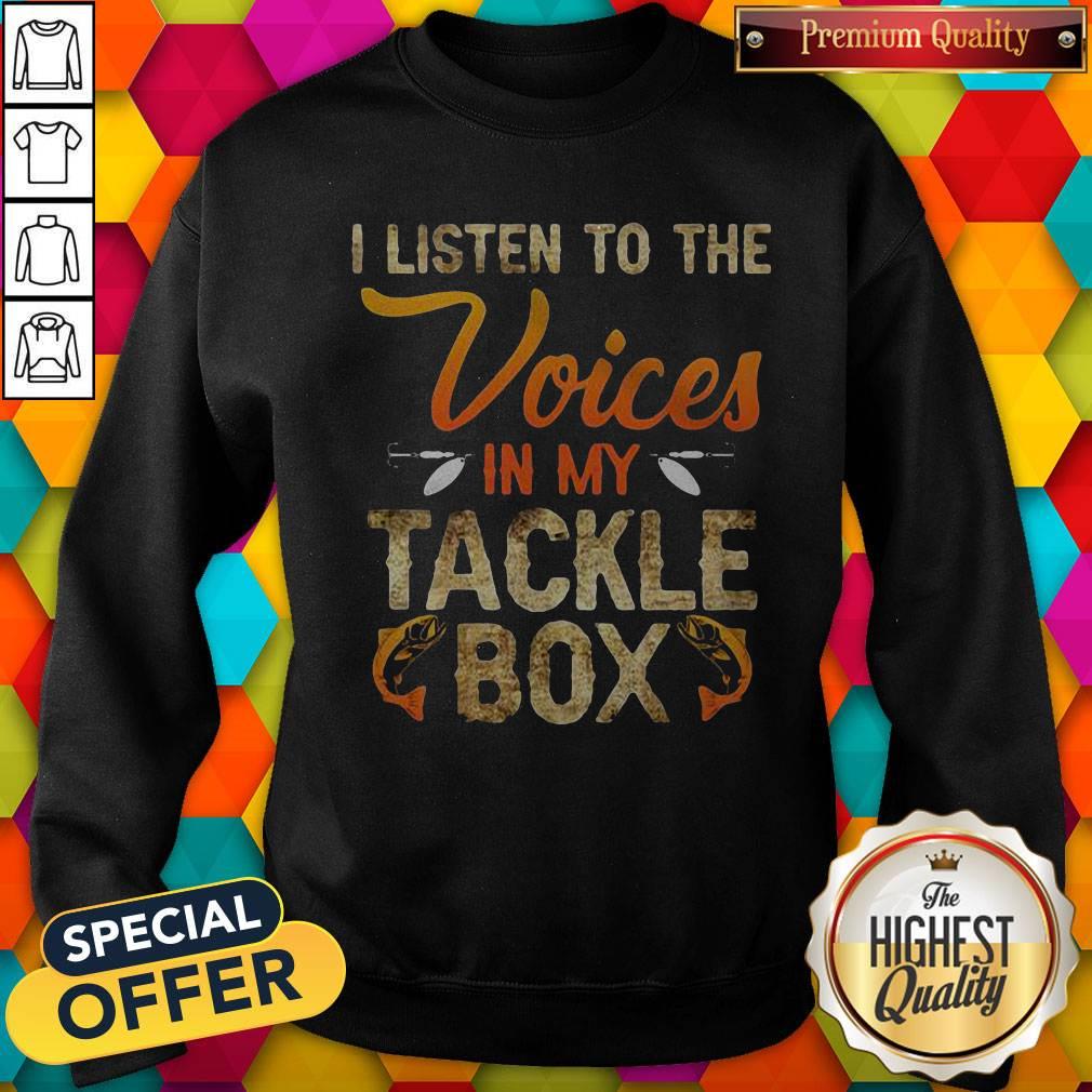 I Listen To The Voices In My Tackle Box Shirt - Image 5