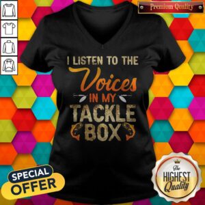 Alternative view of I Listen To The Voices In My Tackle Box Shirt