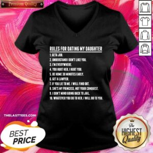Alternative view of Love Rules For Dating My Daughter Classic Shirt