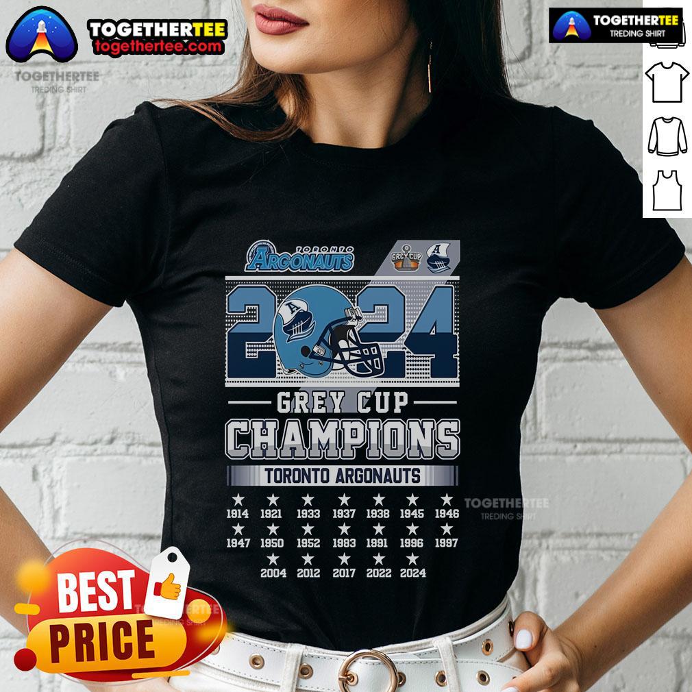 Top Toronto Argonauts Grey Cup Champions 2024 T-Shirt - Image 3