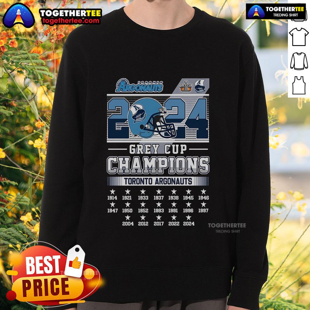 Top Toronto Argonauts Grey Cup Champions 2024 T-Shirt - Image 5