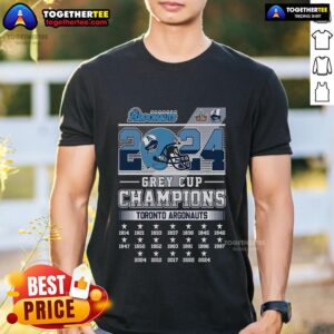 Top Toronto Argonauts Grey Cup Champions 2024 T-Shirt