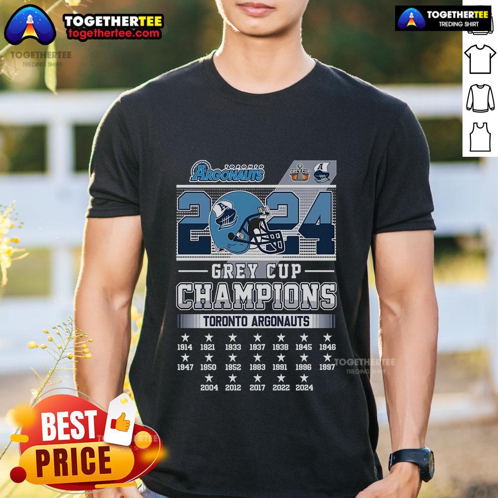 Top Toronto Argonauts Grey Cup Champions 2024 T-Shirt
