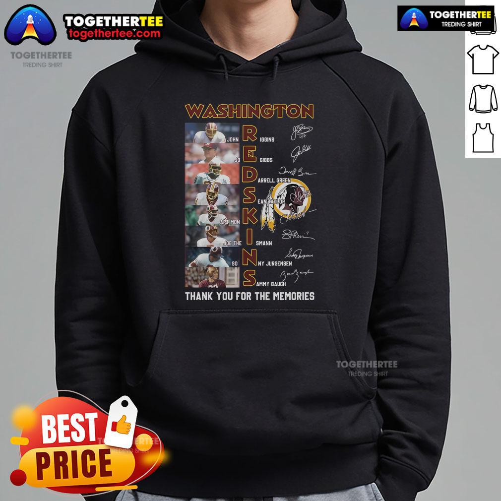 Top Washington Redskins Thank You For The Memories T-Shirt - Image 2