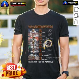 Top Washington Redskins Thank You For The Memories T-Shirt