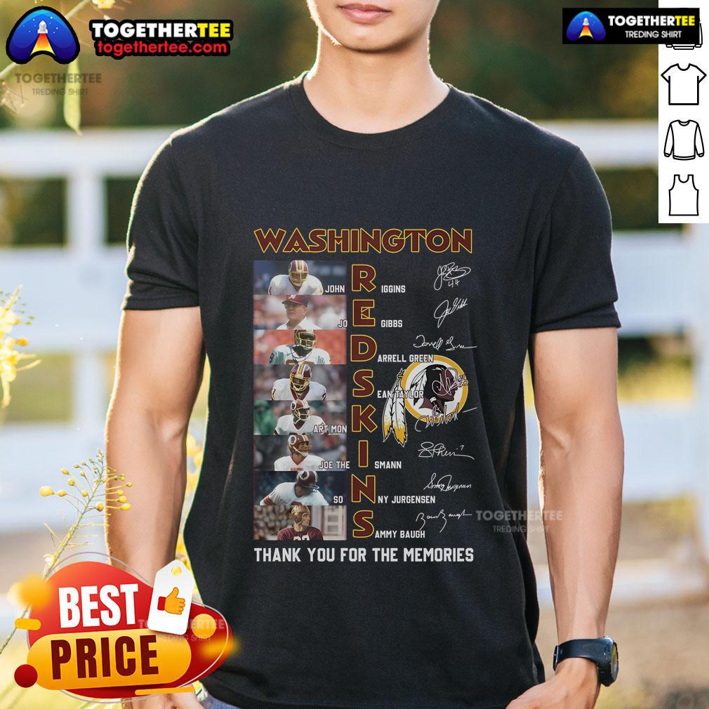 Top Washington Redskins Thank You For The Memories T-Shirt