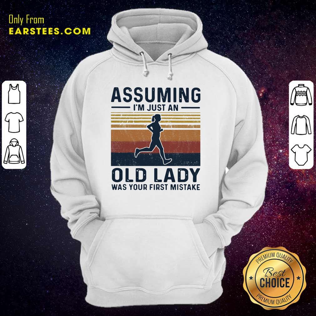 Funny Assuming I’m Just An Old Lady Was Your First Mistake Vintage Shirt - Image 2