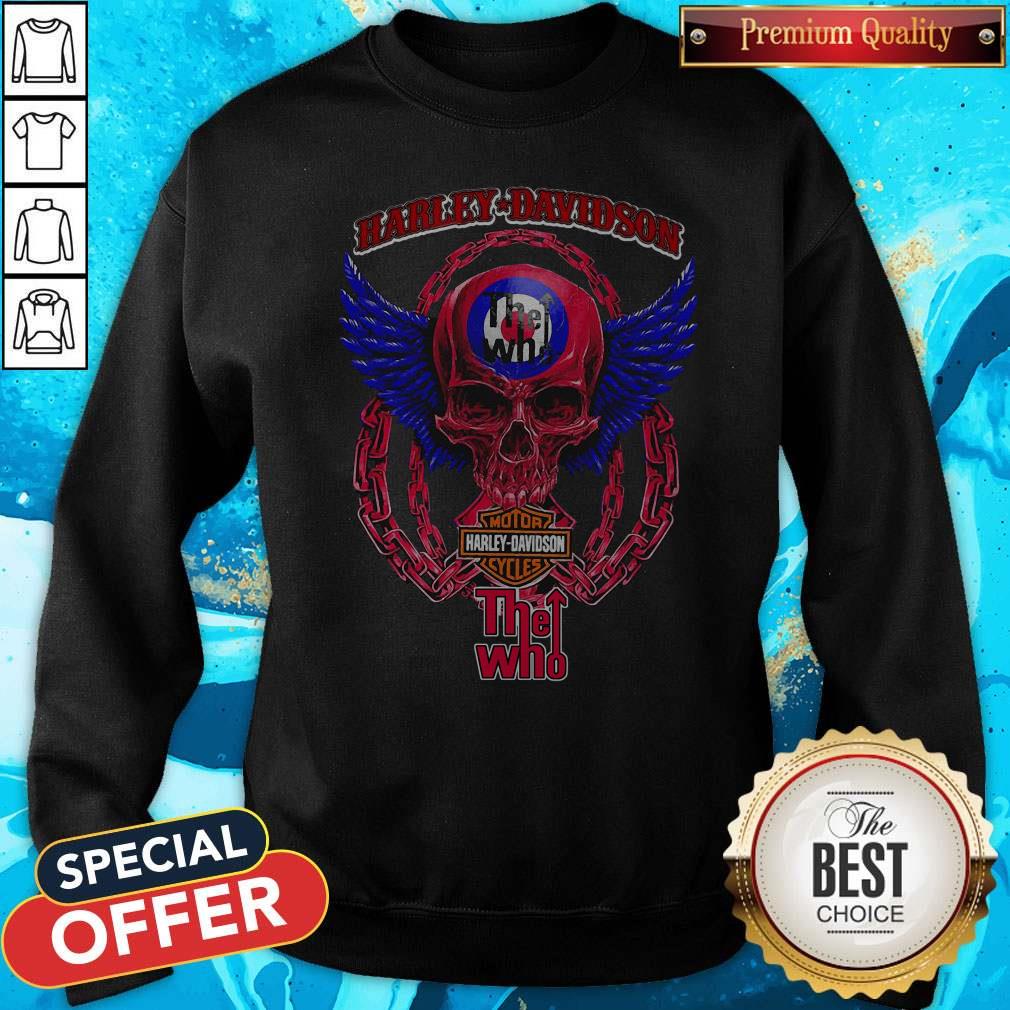 Skull Motor Harley Davidson Cycles The Who Shirt - Image 4