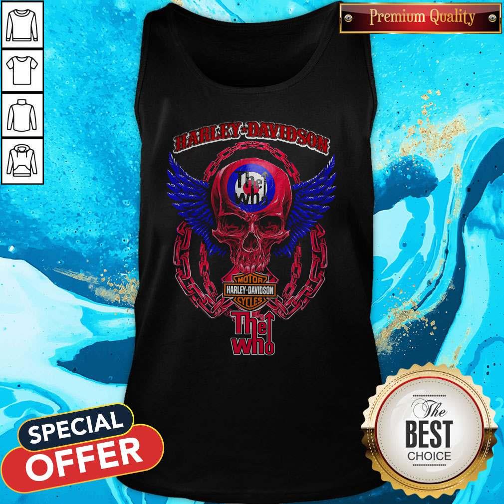 Skull Motor Harley Davidson Cycles The Who Shirt - Image 3
