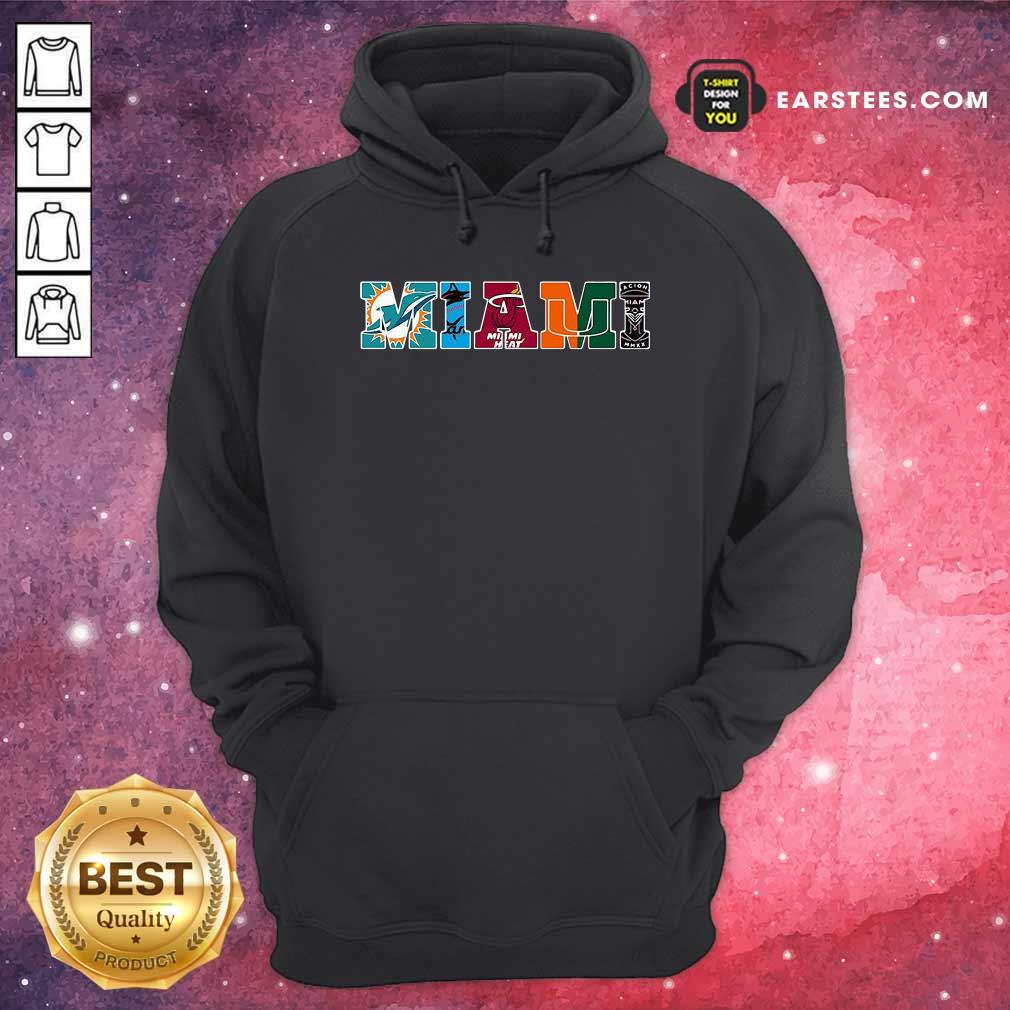 Hot Miami Miami Dolphin Miami Heat Miami Hurricanes Inter Miami Shirt - Image 2