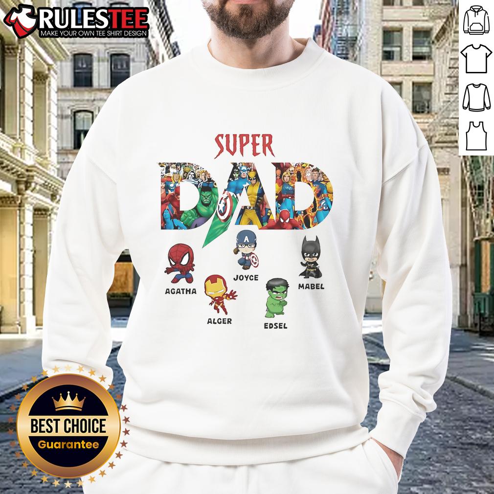 Awesome Super Dad Marvel Superhero Father's Day T-Shirt - Image 5
