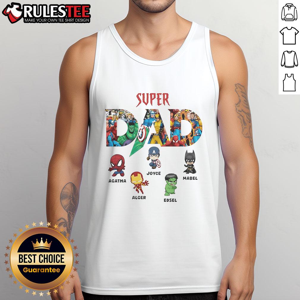 Awesome Super Dad Marvel Superhero Father's Day T-Shirt - Image 4