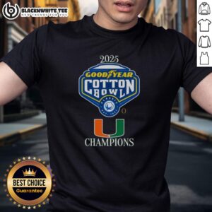 Good Miami Hurricanes 2025 Goodyear Cotton Bowl Logo T-Shirt