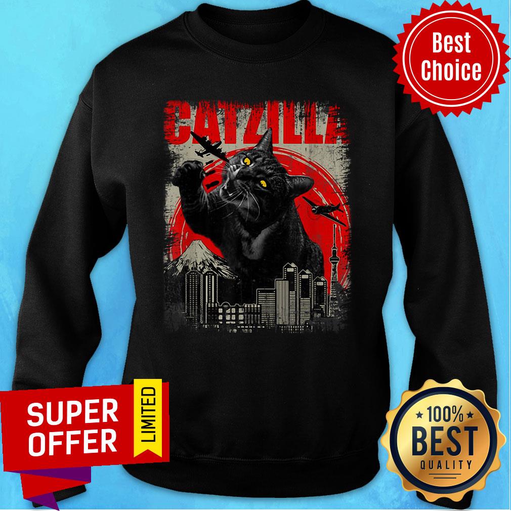 Catzilla Cat Lover Kitten Kitty Shirt - Image 4
