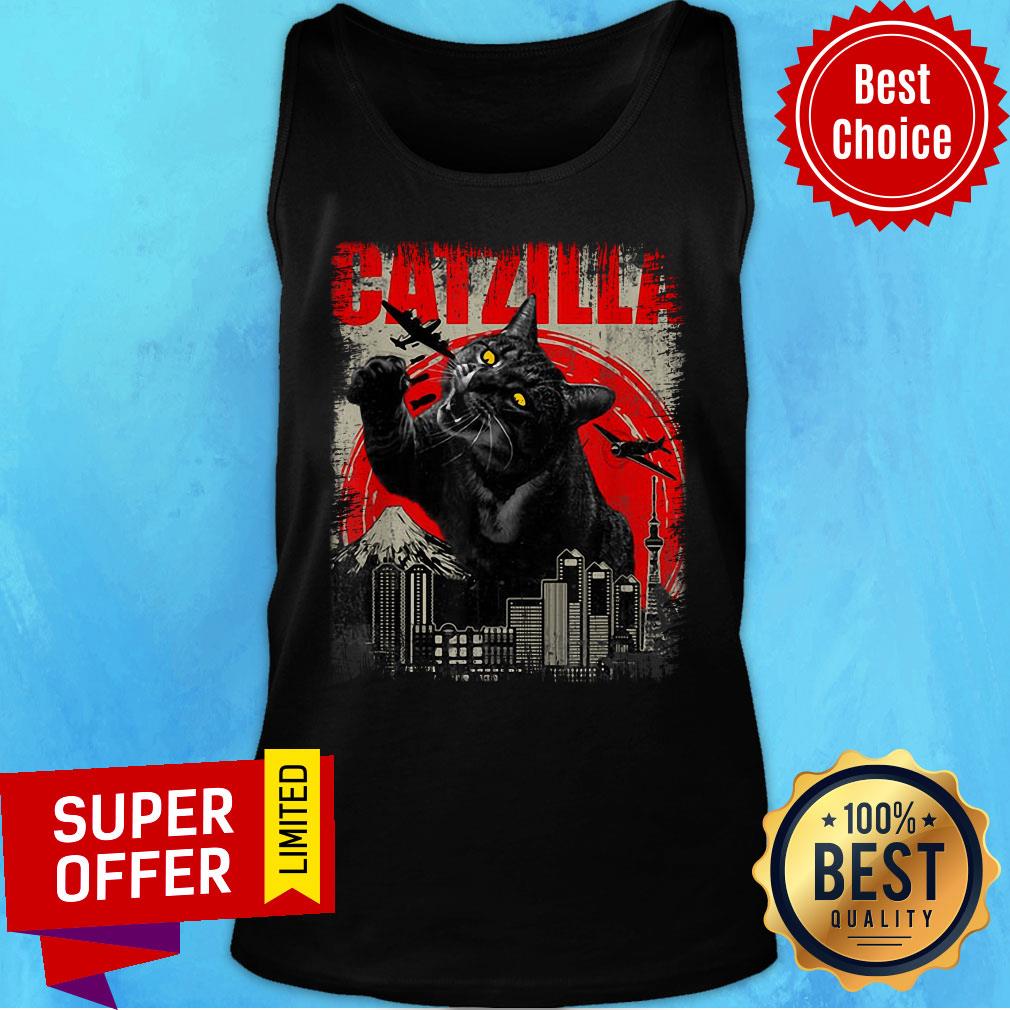 Catzilla Cat Lover Kitten Kitty Shirt - Image 3