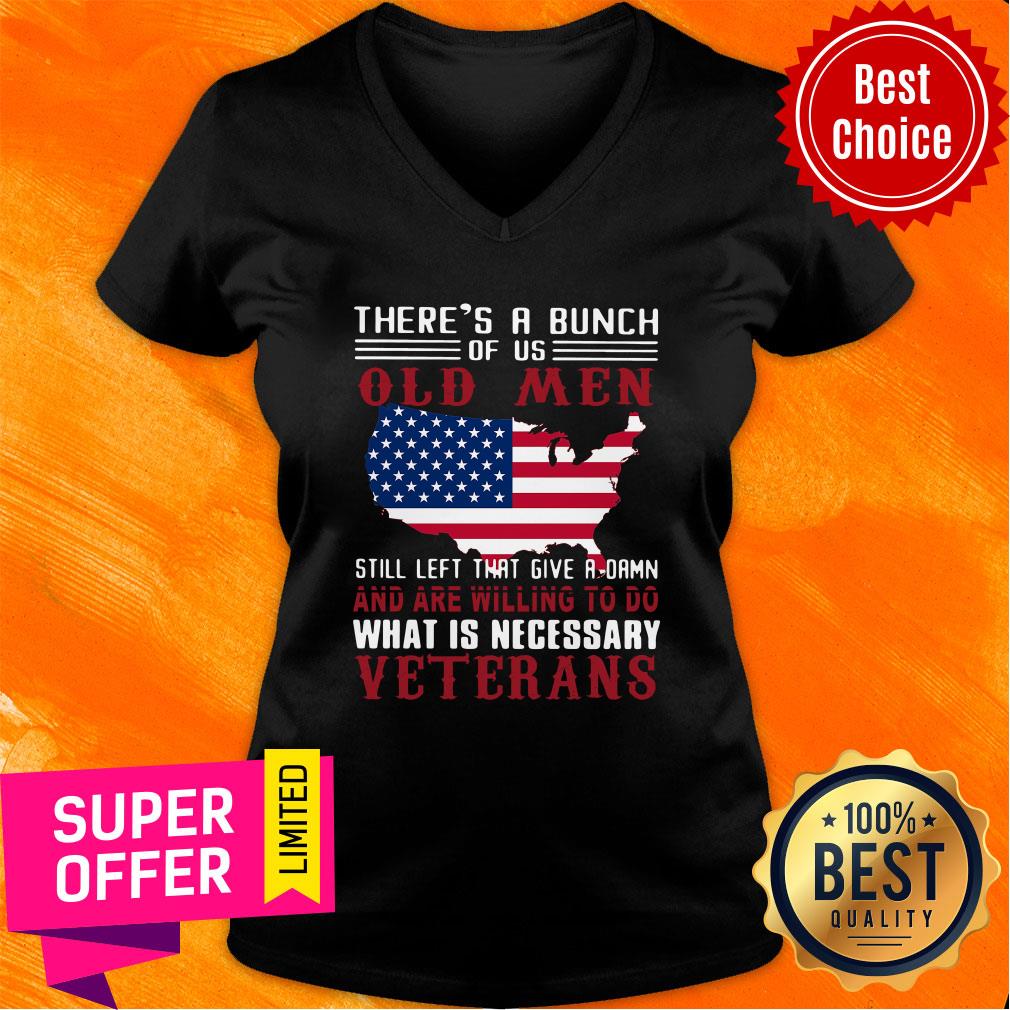 Official There's A Bunch Of Us Old Men Still Left That Give A Damn Shirt - Image 2