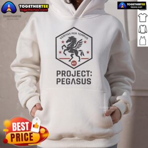 Alternative view of Official Project Pegasus Veritas Per Tempus T-Shirt