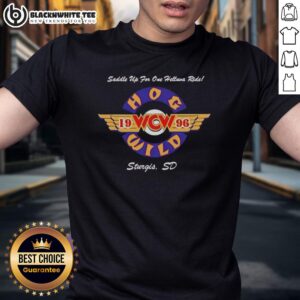 Premium Hog Wild Saddle Up For One Helluva Ride 1996 T-Shirt