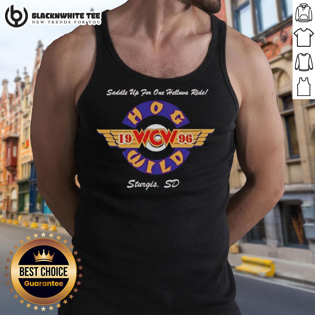 Premium Hog Wild Saddle Up For One Helluva Ride 1996 T-Shirt - Image 4