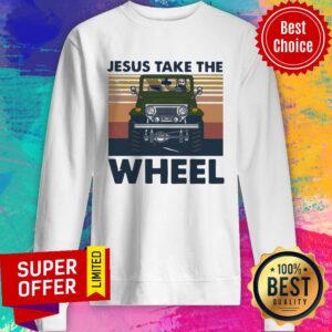 Alternative view of Official Jesus Take The Wheel Vintage Shirt