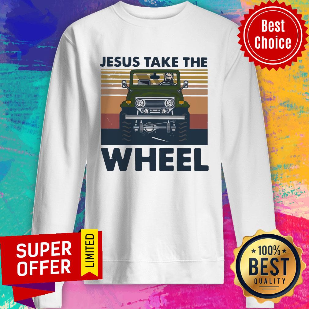 Official Jesus Take The Wheel Vintage Shirt - Image 2