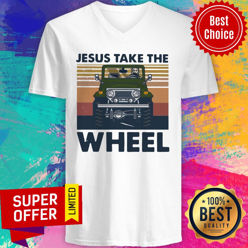 Official Jesus Take The Wheel Vintage Shirt - Image 4