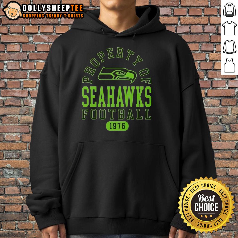 Official Property Of Seattle Seahawks Football Since 1976 T-Shirt - Image 2