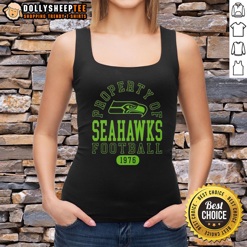 Official Property Of Seattle Seahawks Football Since 1976 T-Shirt - Image 4
