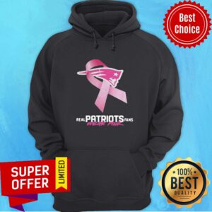 Alternative view of Nice Real Patriots Fans Wear Pink Logo Cancer Awareness Shirt
