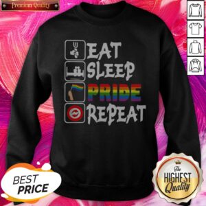 Alternative view of LGBT Eat Sleep Pride Repeat Premium Top Perfect Shirt