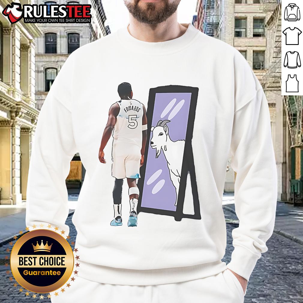 Awesome Anthony Edwards Minnesota Timberworlf NBA Basketball Goat T-Shirt - Image 5