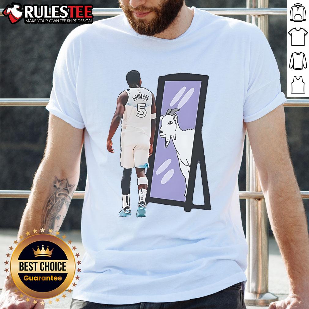 Awesome Anthony Edwards Minnesota Timberworlf NBA Basketball Goat T-Shirt
