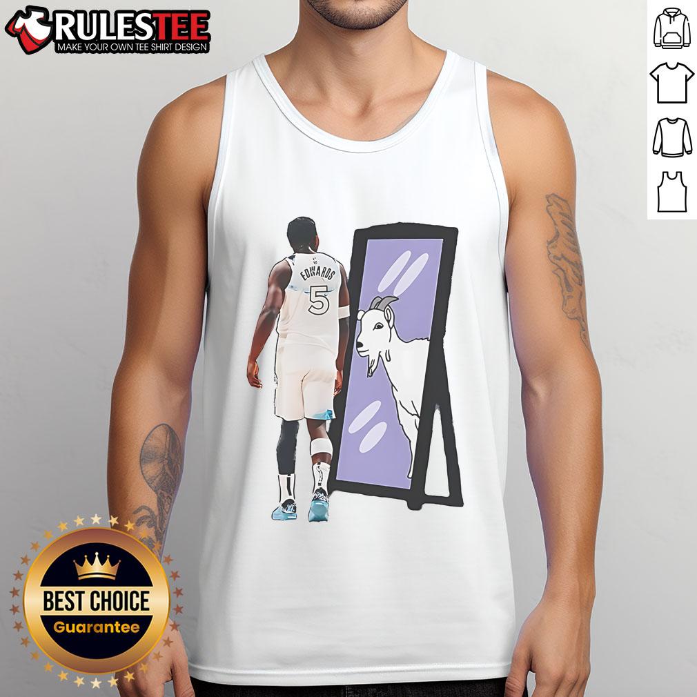 Awesome Anthony Edwards Minnesota Timberworlf NBA Basketball Goat T-Shirt - Image 4