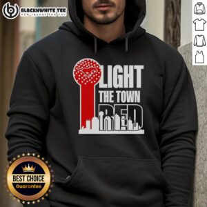 Alternative view of Hot SMU Mustangs Light The Town Red T-Shirt