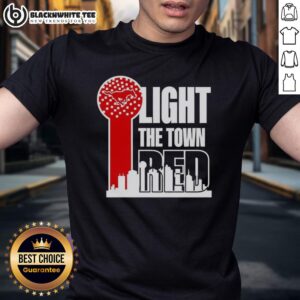 Hot SMU Mustangs Light The Town Red T-Shirt