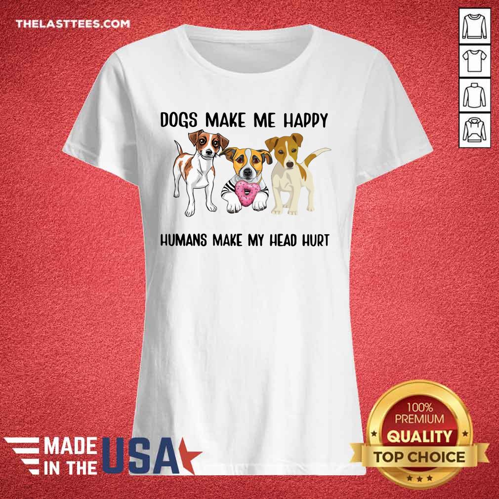 Top Beagle Dogs Make Me Happy Humans Make My Head Hurt Shirt - Image 3