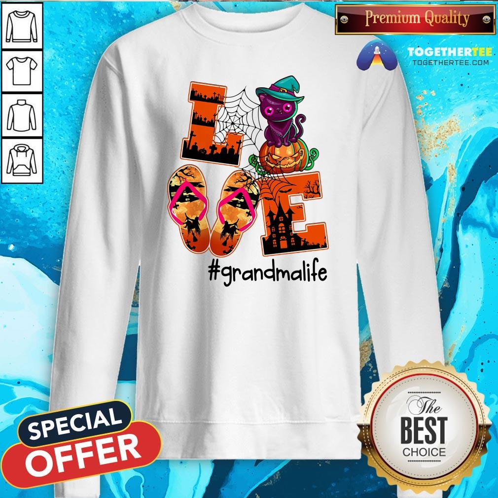 Cute Love Grandma Life Halloween Shirt - Image 4