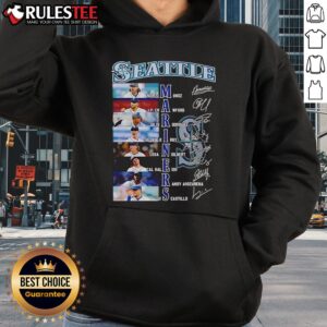 Alternative view of Official Seattle Mariners Name Teams 2025 Signature T-Shirt