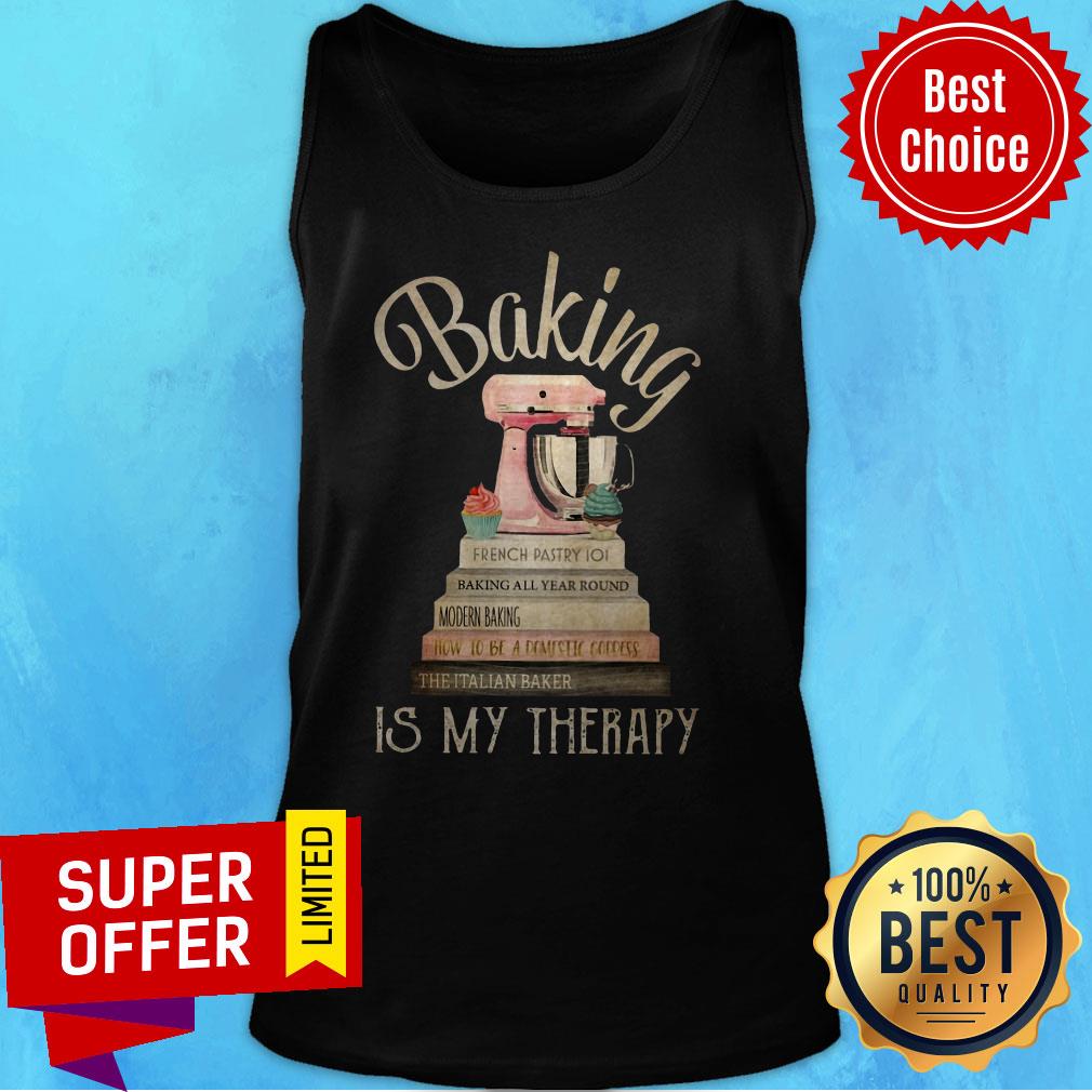 Nice Baking Is My Therapy Shirt - Image 5