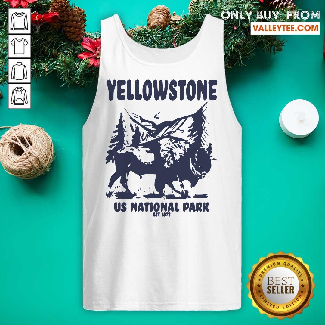 Wicked Yellowstone US National Park 1872 Bison Mountain Landscape Shirt - Image 2