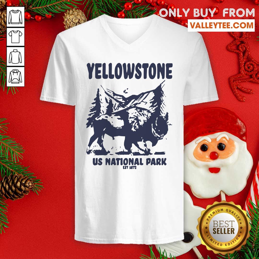 Wicked Yellowstone US National Park 1872 Bison Mountain Landscape Shirt - Image 5