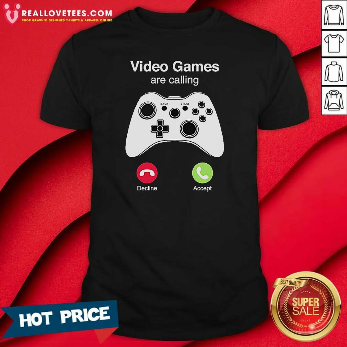 Funny Video Games Are Calling Gaming Controller Phone Screen Shirt