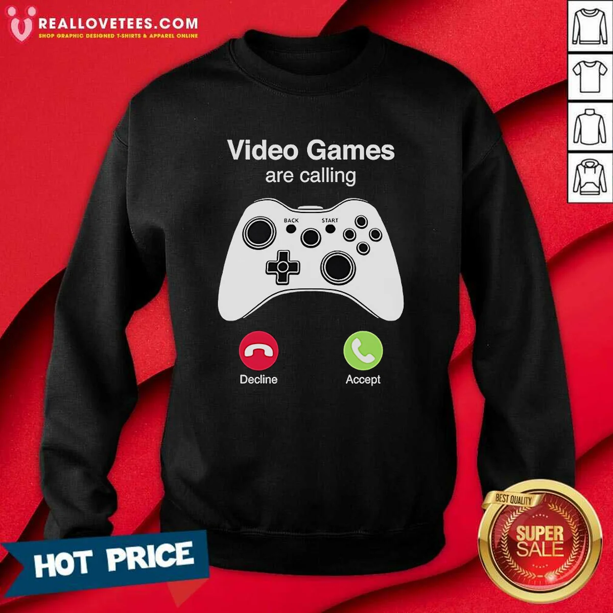 Funny Video Games Are Calling Gaming Controller Phone Screen Shirt - Image 4
