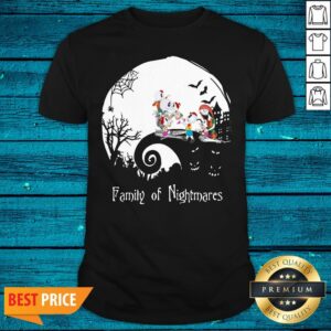 Funny Family Of Nightmares Jack Skellington And Sally Moon Halloween Shirt