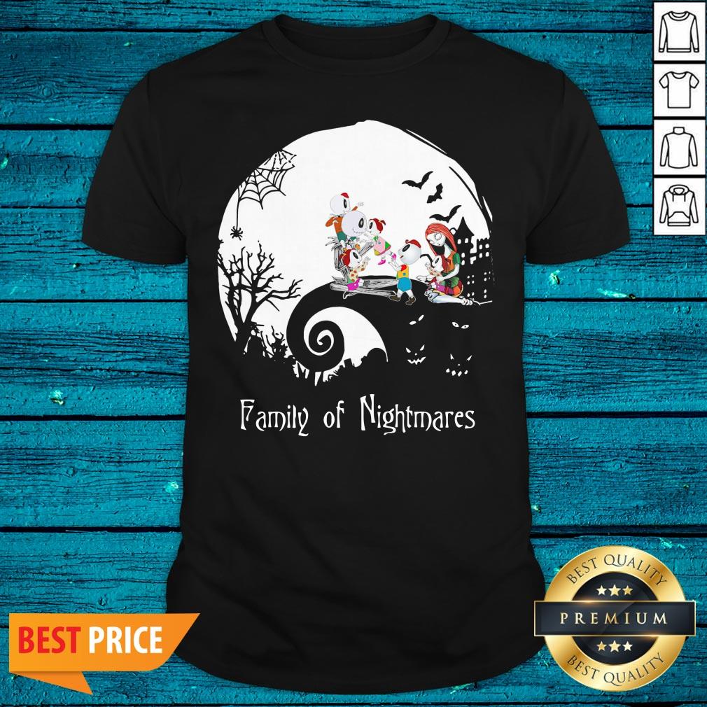 Funny Family Of Nightmares Jack Skellington And Sally Moon Halloween Shirt