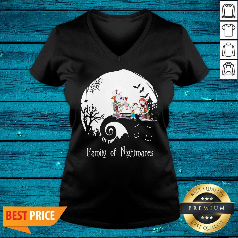 Funny Family Of Nightmares Jack Skellington And Sally Moon Halloween Shirt - Image 4