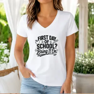 Alternative view of Top First Day Of School Teacher Humor Line Art Shirt