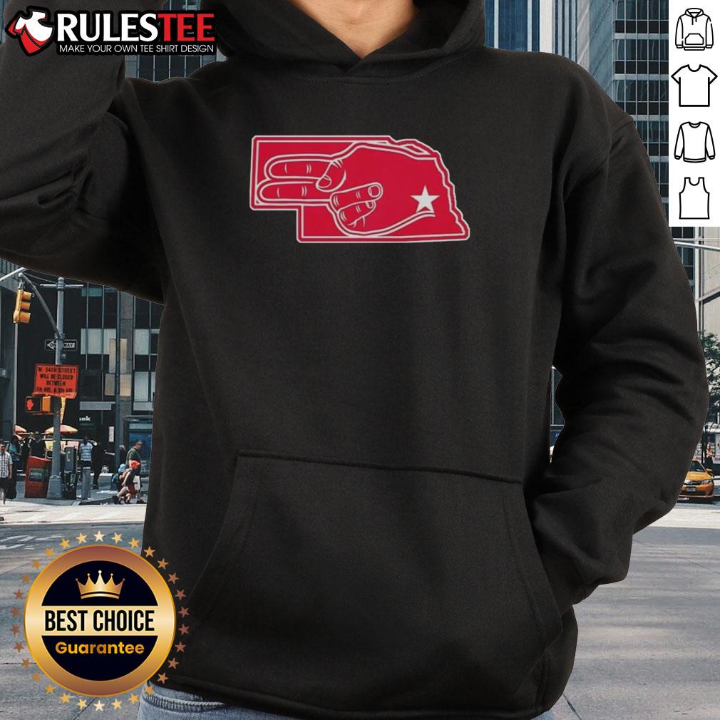 Official Fingers Nebraska Map T-Shirt - Image 2