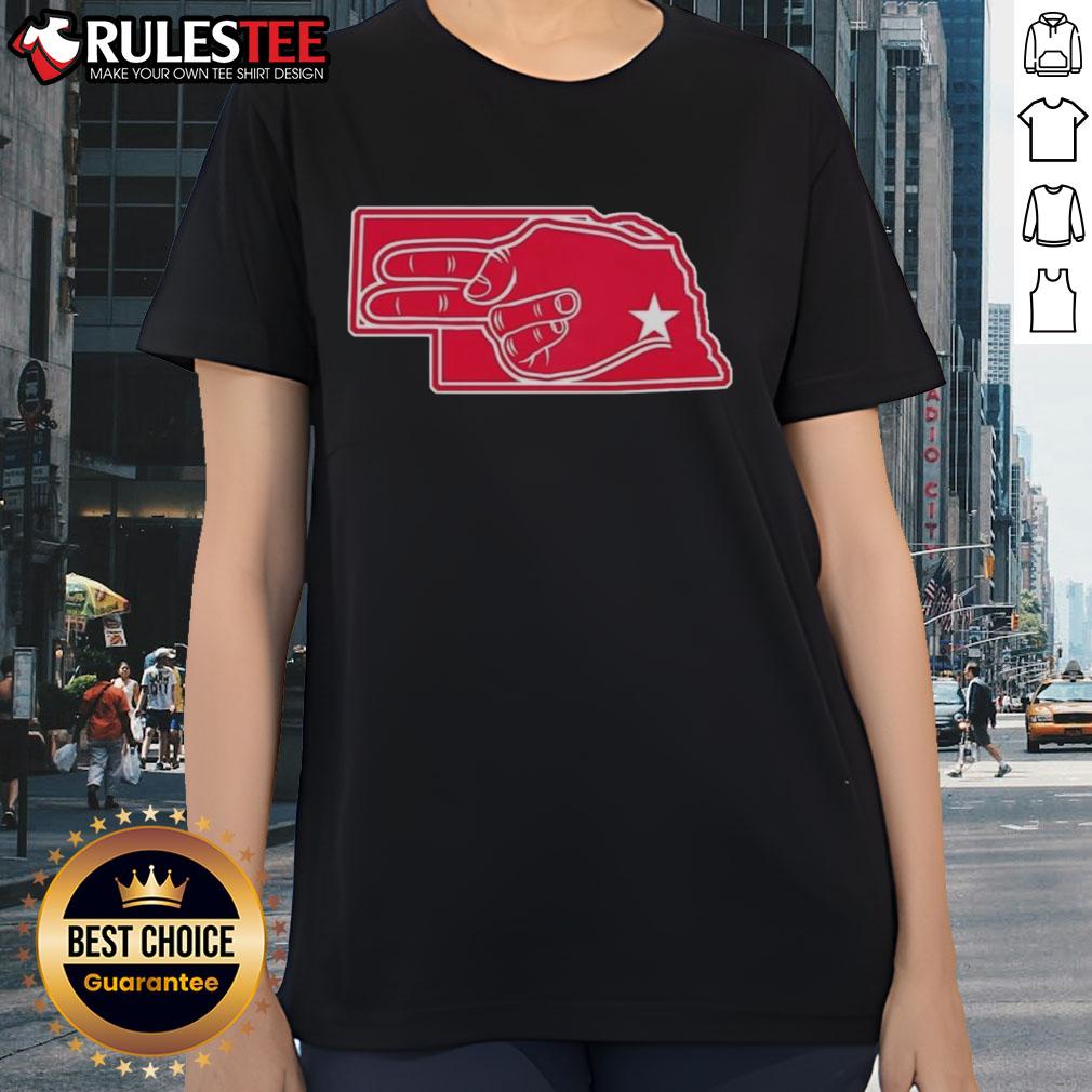 Official Fingers Nebraska Map T-Shirt - Image 3