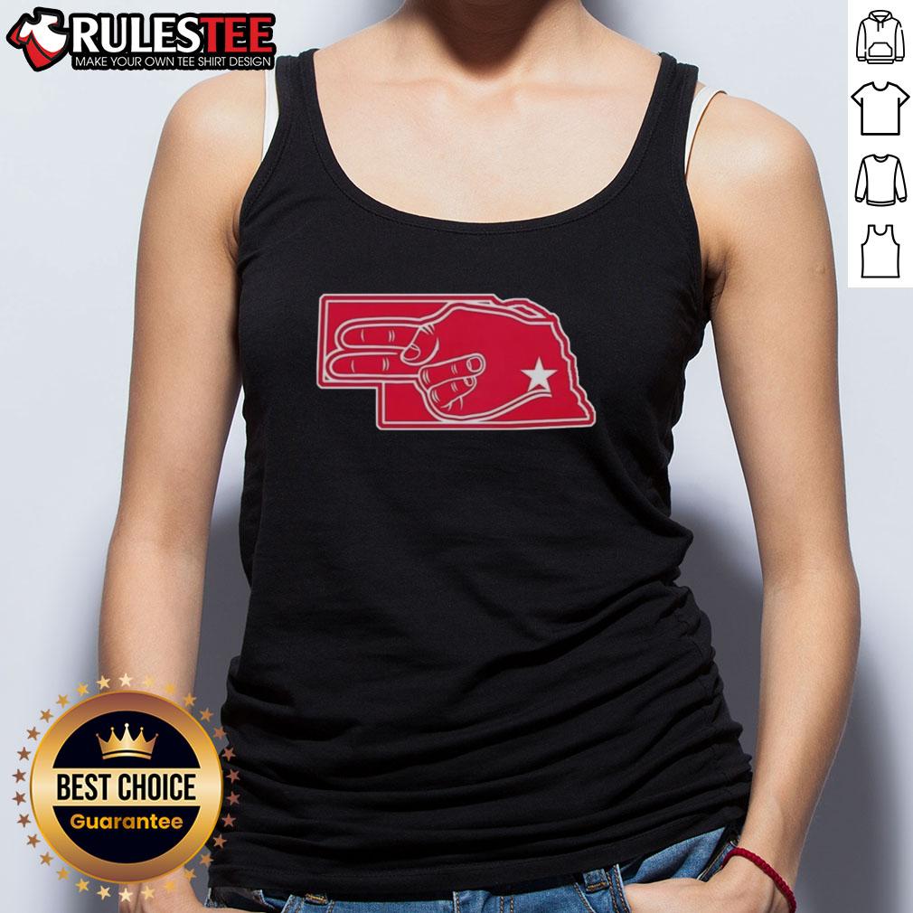 Official Fingers Nebraska Map T-Shirt - Image 4
